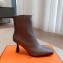 Hermes Gill 75 ankle boots in leather Gray 2023