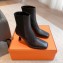 Hermes Gill 75 ankle boots in leather Black 2023