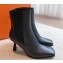 Hermes Gill 75 ankle boots in leather Black 2023