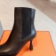 Hermes Gill 75 ankle boots in leather Black 2023