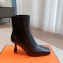 Hermes Gill 75 ankle boots in leather Black 2023
