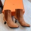 Hermes Gill 75 ankle boots in leather Suede Brown 2023