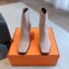 Hermes Gill 75 ankle boots in leather Suede Nude 2023