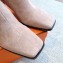 Hermes Gill 75 ankle boots in leather Suede Nude 2023