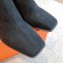 Hermes Gill 75 ankle boots in leather Suede Black 2023