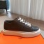 Hermes Haru Women/Men Derby shoes in calfskin Gray 2023