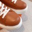 Hermes Haru Women/Men Derby shoes in calfskin Brown 2023