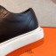 Hermes Haru Women/Men Derby shoes in calfskin Black 2023
