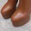 Valentino Heel 15.5cm Platform 4cm Tan-Go platform ankle boots in calfskin Brown 2023
