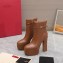 Valentino Heel 15.5cm Platform 4cm Tan-Go platform ankle boots in calfskin Brown 2023