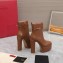 Valentino Heel 15.5cm Platform 4cm Tan-Go platform ankle boots in calfskin Brown 2023