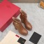 Valentino Heel 15.5cm Platform 4cm Tan-Go platform ankle boots in calfskin Brown 2023