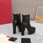 Valentino Heel 15.5cm Platform 4cm Tan-Go platform ankle boots in calfskin Black 2023