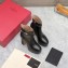 Valentino Heel 15.5cm Platform 4cm Tan-Go platform ankle boots in calfskin Black 2023