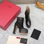 Valentino Heel 15.5cm Platform 4cm Tan-Go platform ankle boots in calfskin Black 2023