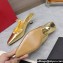 Valentino Heel 5cm Rockstud Couture Mules in Mirror Gold