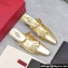 Valentino Heel 5cm Rockstud Couture Mules in Mirror Gold