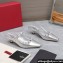 Valentino Heel 5cm Rockstud Couture Mules in Mirror Silver