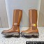 Valentino One Stud boots in calfskin Brown 2023