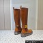 Valentino One Stud boots in calfskin Brown 2023