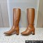 Valentino Heel 4.5cm Tan-Go boots in calfskin leather Brown 2023
