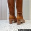 Valentino Heel 4.5cm Tan-Go boots in calfskin leather Brown 2023