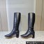 Valentino Heel 4.5cm Tan-Go boots in calfskin leather Black 2023