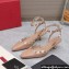 Valentino Heel 5cm Rockstud Couture Pumps in patent leather Nude