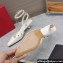 Valentino Heel 5cm Rockstud Couture Pumps in patent leather White