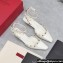 Valentino Heel 5cm Rockstud Couture Pumps in patent leather White