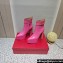 Valentino Heel 15.5cm Platform 4cm Tan-Go platform Pointy Toe ankle boots in calfskin Fuchsia 2023