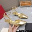 Valentino Heel 5cm Rockstud Couture Pumps in Mirror Gold
