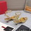 Valentino Heel 5cm Rockstud Couture Pumps in Mirror Gold