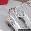Valentino Heel 5cm Rockstud Couture Pumps in Mirror Silver