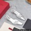 Valentino Heel 5cm Rockstud Couture Pumps in Mirror Silver