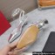 Valentino Heel 5cm Rockstud Couture Pumps in Mirror Silver