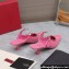 Valentino Heel 5cm Rockstud Couture Mules in patent leather Pink