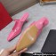 Valentino Heel 5cm Rockstud Couture Mules in patent leather Pink