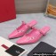 Valentino Heel 5cm Rockstud Couture Mules in patent leather Pink