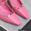 Valentino Heel 5cm Rockstud Couture Mules in patent leather Pink