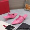 Valentino Heel 5cm Rockstud Couture Mules in patent leather Pink