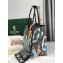 Goyard Saint Louis PM Tote Bag Lettres Camouflage Black/Blue