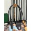 Goyard Saint Louis PM Tote Bag Lettres Camouflage Black/Blue