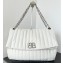 Balenciaga Monaco Large Chain Bag in quilted thin calfskin White 2023