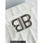 Balenciaga Monaco Large Chain Bag in quilted thin calfskin White 2023