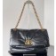 Balenciaga Monaco Medium Chain Bag in Arena calfskin Black/Gold 2023