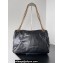 Balenciaga Monaco Medium Chain Bag in Arena calfskin Black/Gold 2023