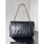 Balenciaga Monaco Medium Chain Bag in Arena calfskin Black/Silver 2023