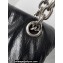 Balenciaga Monaco Medium Chain Bag in Arena calfskin Black/Silver 2023