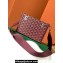 Goyard Cassette Trunk Bag Burgundy